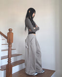 Odell Stripe Burton Cropped Hooded T-Shirt