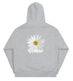 Back Daisy Flower Smile Hood Zip Up