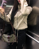 Kuel Strap Buckle Point Shoulder Bag