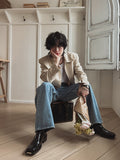 Knittle move linen blouson jacket