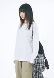 Waffle slab round-neck long sleeve