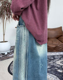 Ravid Balloon Track Denim Pants