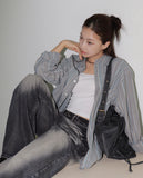 Zecker Ethnic Hippie Stripe Long Sleeve Shirt