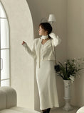 Rasche V-neck ribbed tie cardigan