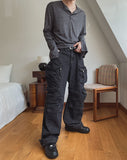 Mier Multi Cargo Denim Pants