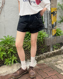 Tiki Rivet Stud Cotton Shorts Short Pants