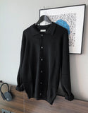 Cash Like Collar Button Cardigan Knit