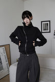 Diagonal Flow Zip-up