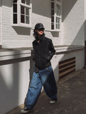 Lip Pocket Brush Denim Pants
