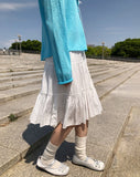 Hide Chiffon Tiered Midi Skirt