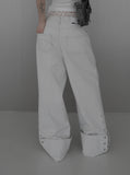 Mobel Snap Roll-up Cotton Pants