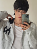 NY Applique Crop Hood Zip-Up