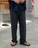 Chettis Two-Tuck Wide Spandex Slacks