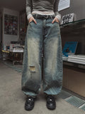 Tinta brush damage balloon denim pants