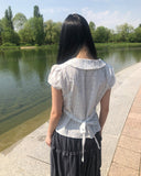 Rohu Frill Short Sleeve Blouse