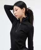 Aini half zip-up turtleneck