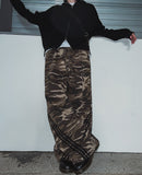 Plus camo line track brushed pants