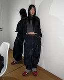 MUMU ONE TUCK WIDE DENIM