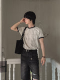 G-Bee pattern ringer short sleeve t-shirt