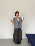 Hube Summer Banding Wide Cargo Pants