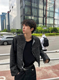 Linen deck cropped jacket