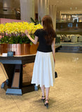 Lanin Basic Flare Long Skirt