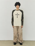 OF CROSS Camo Raglan Long Sleeve T-Shirt