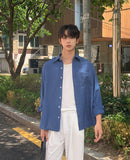 Koi Summer Pocket Linen Shirt