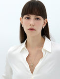 Triple Silver (C) Round Earrings M