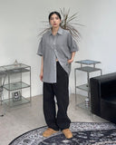Kio Pigment Oversized Short-Sleeved Shirt