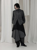 Celer Layered Unbalanced Chiffon One Piece
