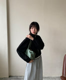 Kenfeed Cropped Knit Zip-Up Cardigan
