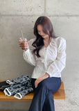 Metune Shirring Strap Puff Blouse