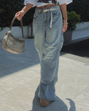 Ribat Pintuck Wide Denim Pants