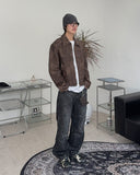 Henon Dart Cat Brush Denim Pants