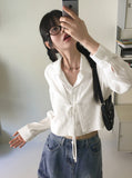 Pluck cut cargo pocket back band slit denim long skirt