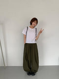 [unisex] U-Tance Summer Banding Balloon Wide Pants
