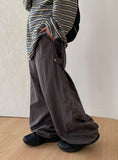 Dotine Pintuck Banding Wide Pants