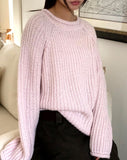 Daran Alpaca Round Neck Wool Long Sleeve Knit