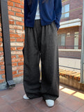 [BAONHAUS] Timder Cotton Wide Banding Flower Pants
