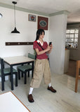 PK STRIPE HALF T