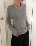 Tael V-neck warmer long-sleeved t-shirt