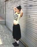 Beyou Lettering Ringer Short Sleeve T-Shirt