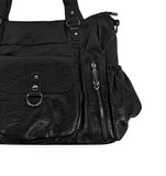 Pin Zipper Ring Pocket Shoulder Bag