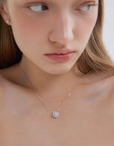 Essence Silver (W) Moissanite Lily Valley Necklace
