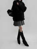 Premiere Oversized Fit Fur Cardigan