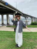 Hyugi Pintuck Adjust Banding Wide Pants