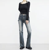 Slen Slit Bootcut Pants