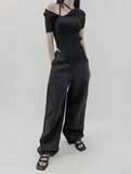 Rabia Ribbon Wide Pants