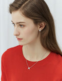 Nova Silver (W) Full Pave Necklace